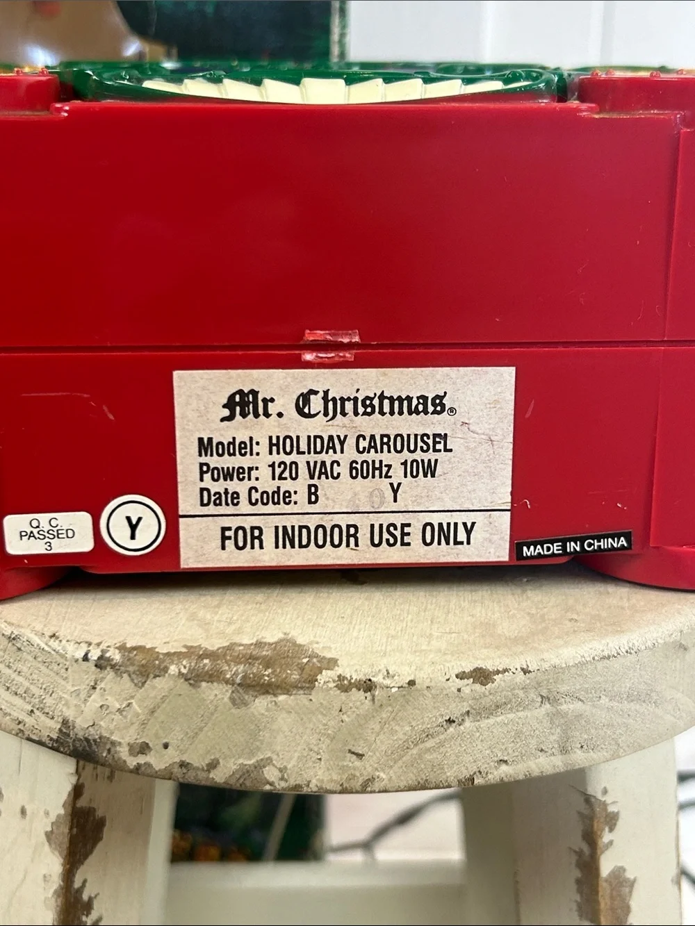Mr Christmas 1992 Holiday Carousel Musical Lighted 6 Horses